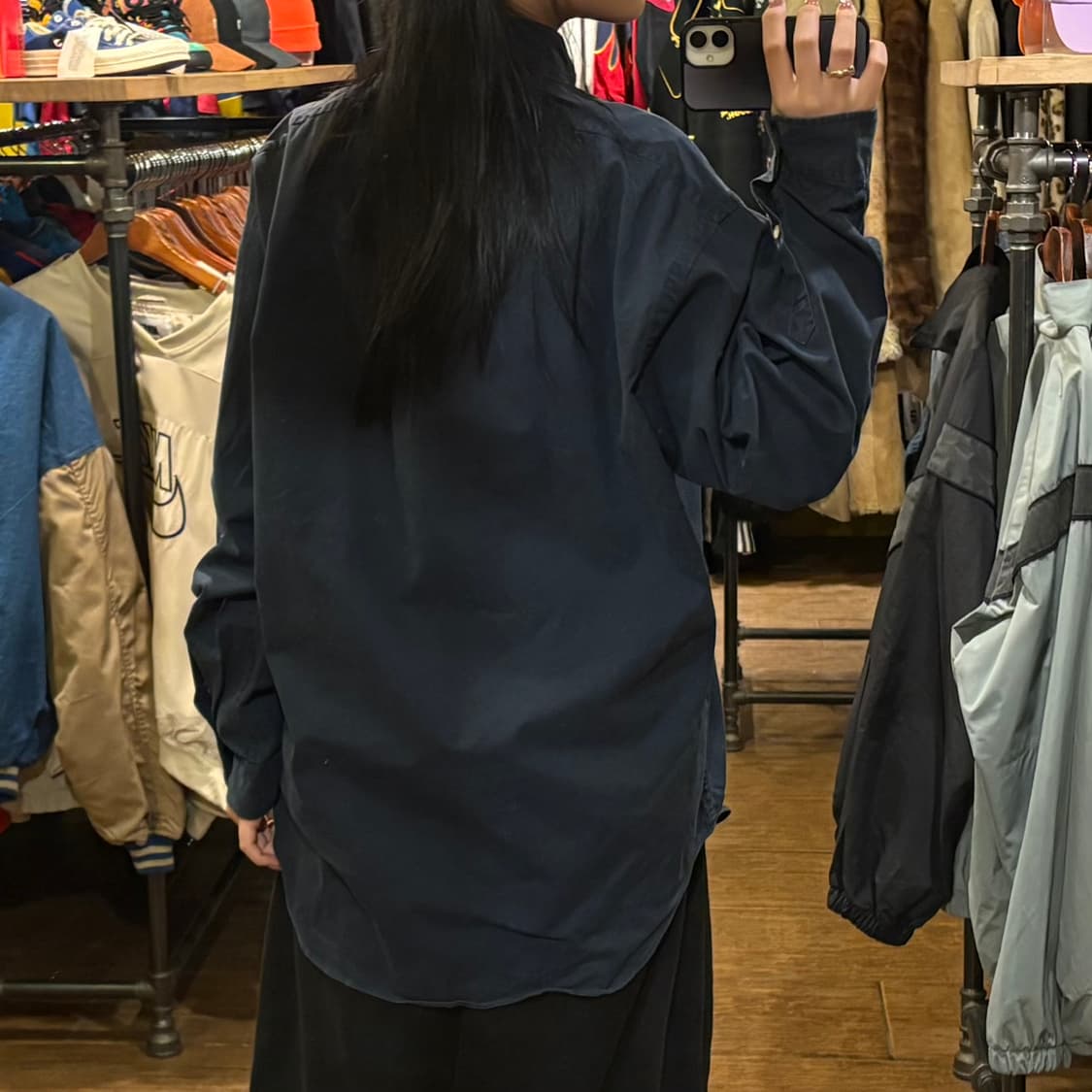 [HI] Polo 폴로 긴팔 셔츠 네이비 상품이미지5