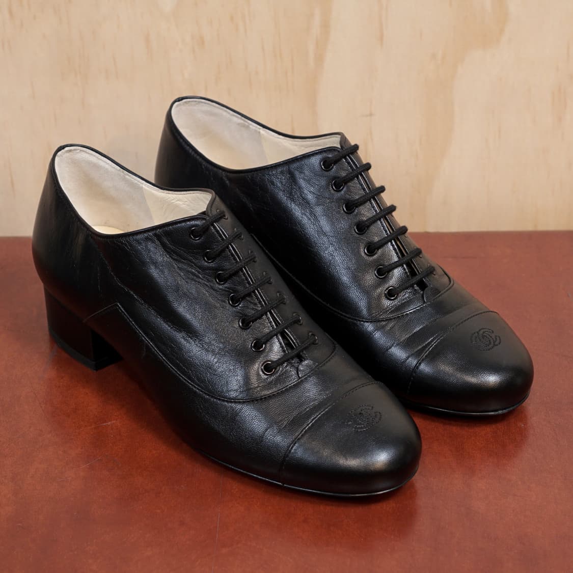 샤넬 CC 로고 램스킨 슈즈 유니폼 라인 상품이미지4