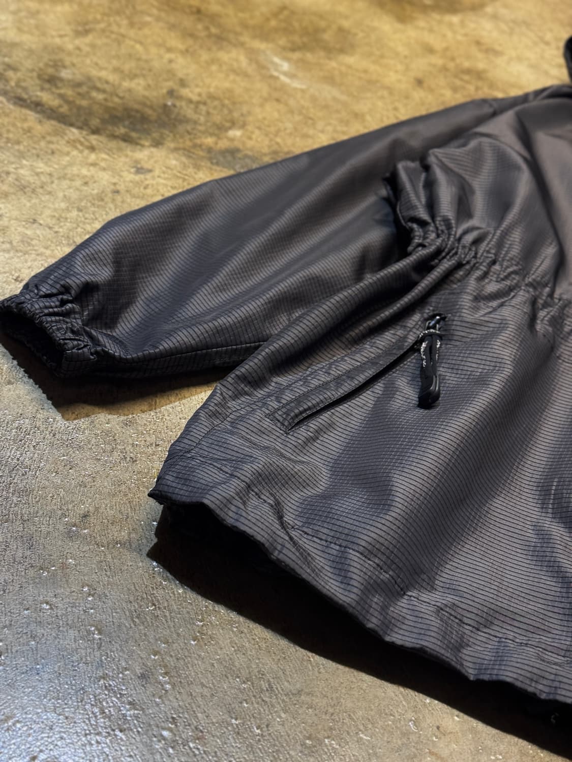 44-77 ) courreges Stripe Midi Rain Coat 상품이미지4