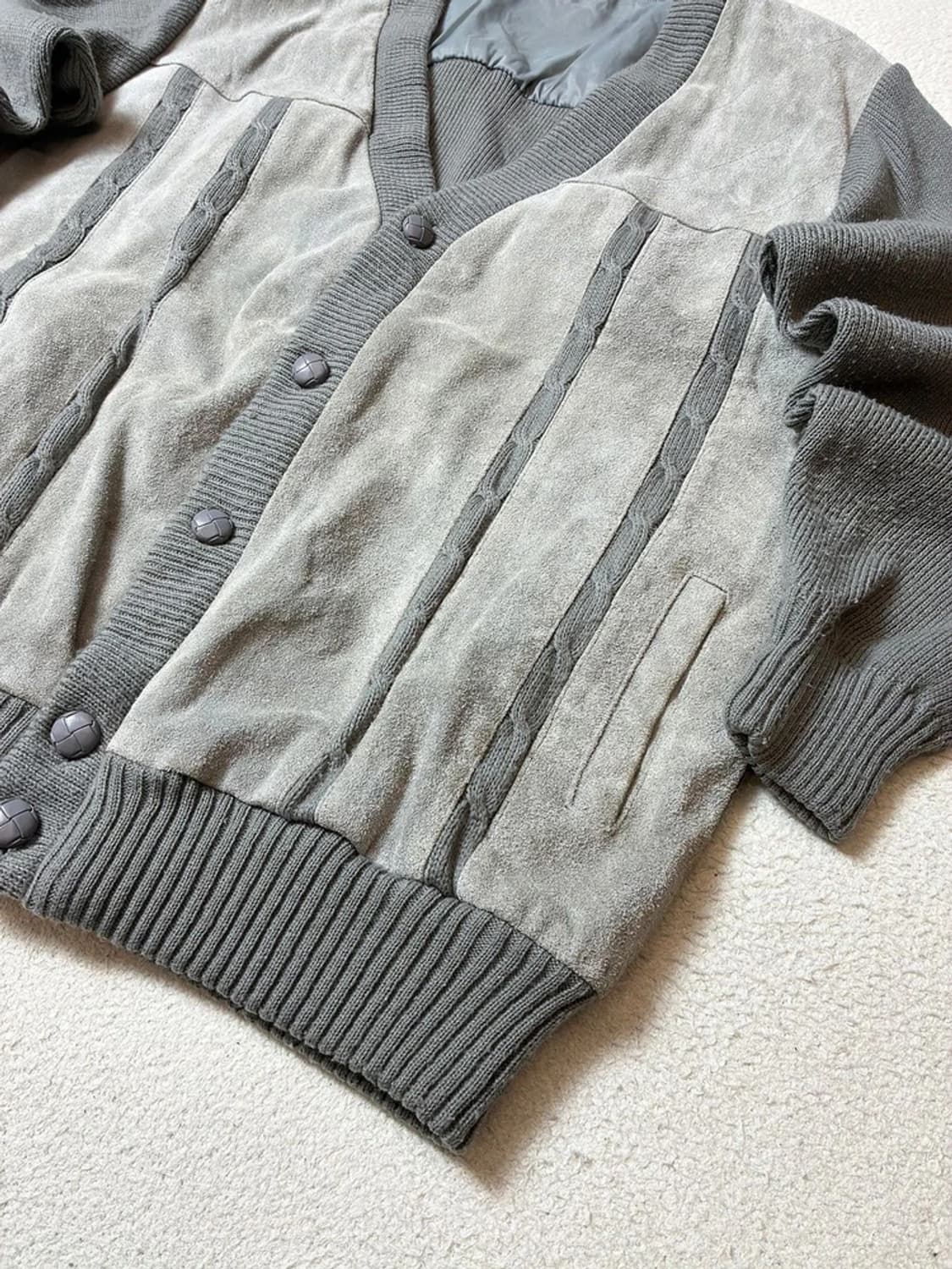 Selected 00's 스웨이드 니트 가디건 PN7858 상품이미지3