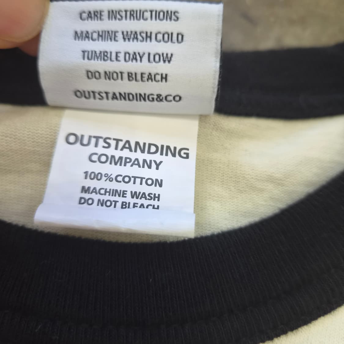 L) 아웃스탠딩 링거티 반팔티셔츠 아메카지 워크웨어 상품이미지6