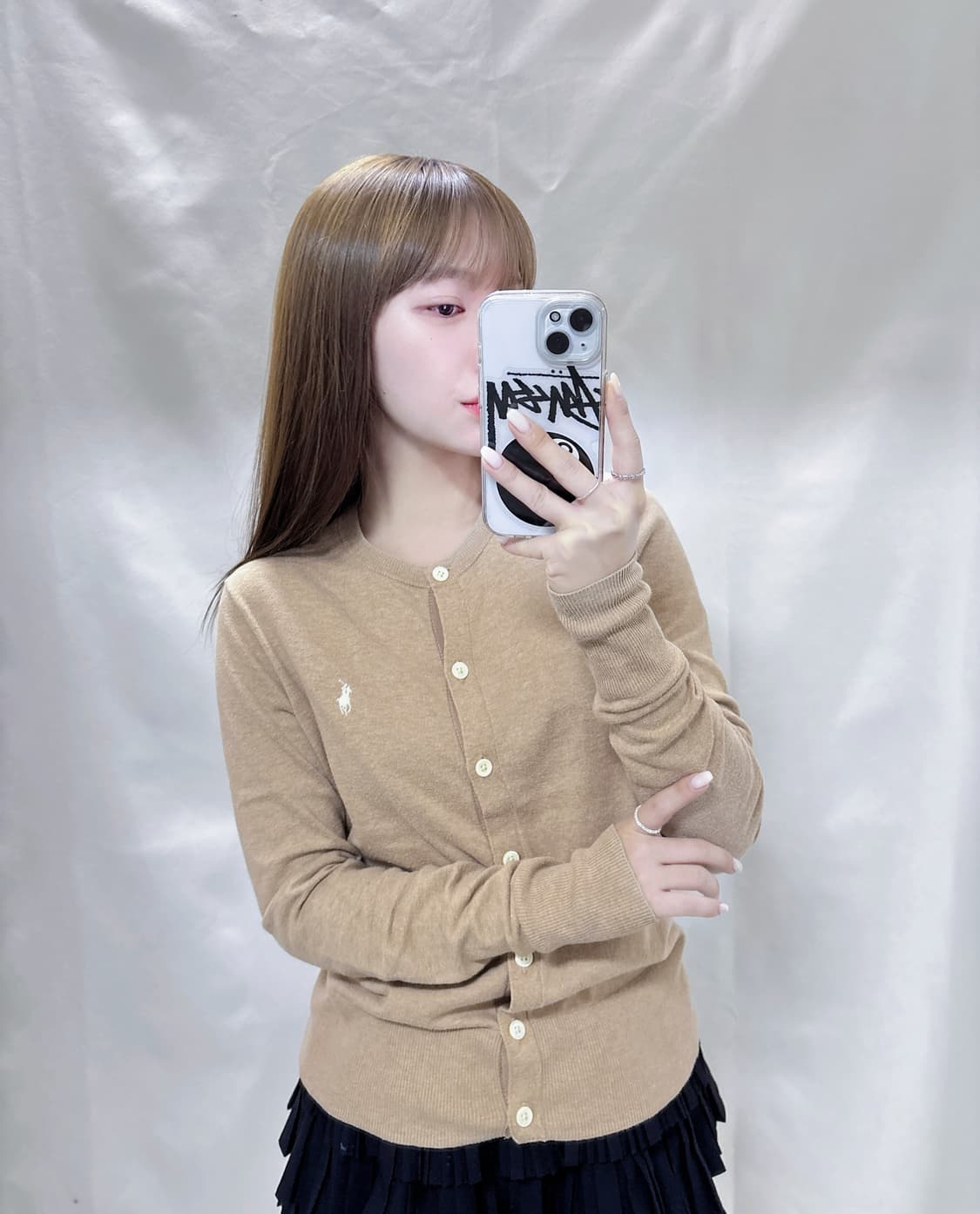 폴로 랄프로렌 화이트포니 베이지 가디건  상품이미지1