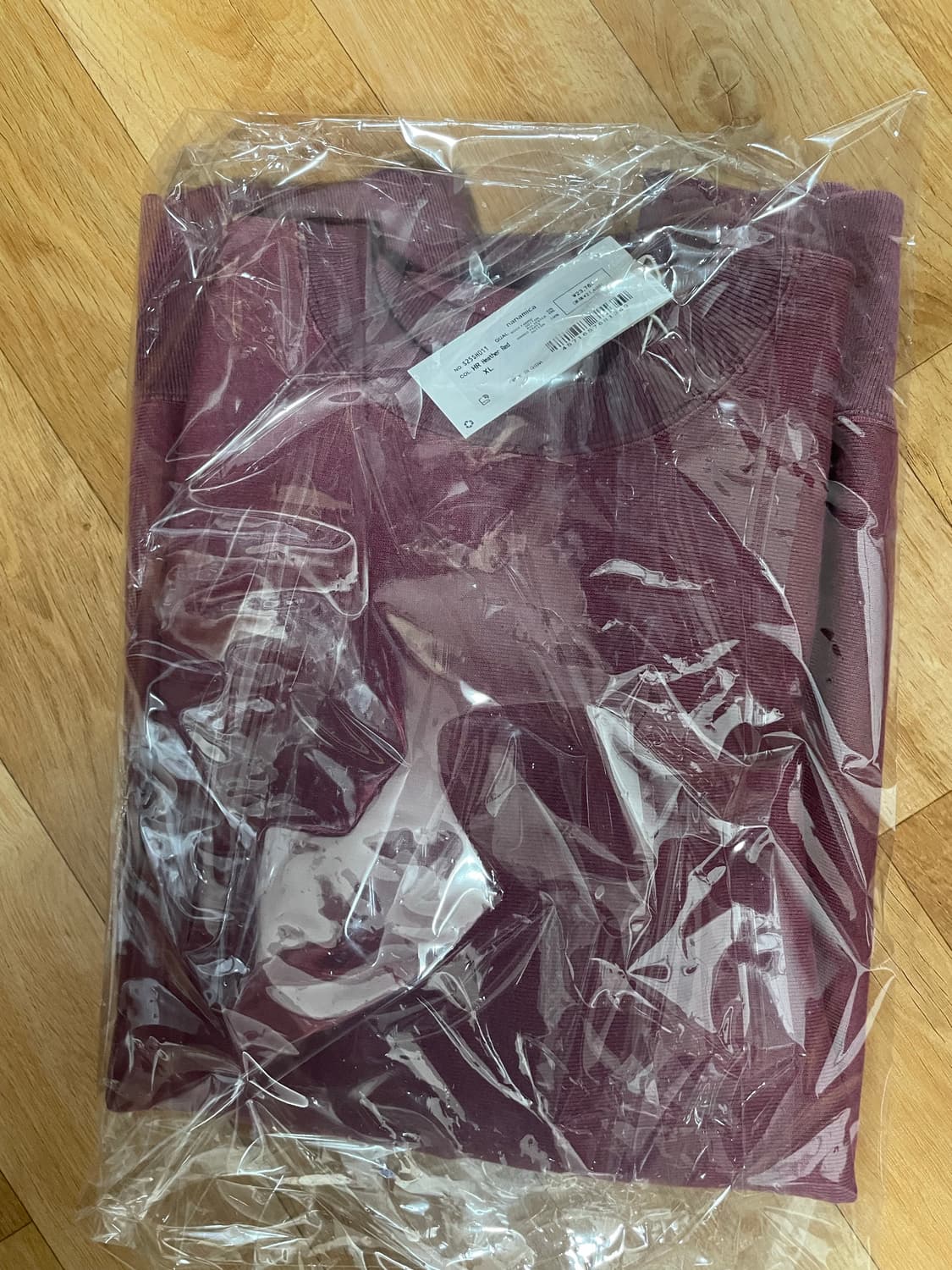 나나미카 크루넥 스웨트셔츠 헤더 레드 상품이미지2