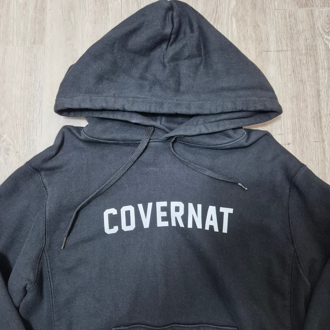 커버낫 남여공용 빅로고 와펜 후드티 상품이미지2