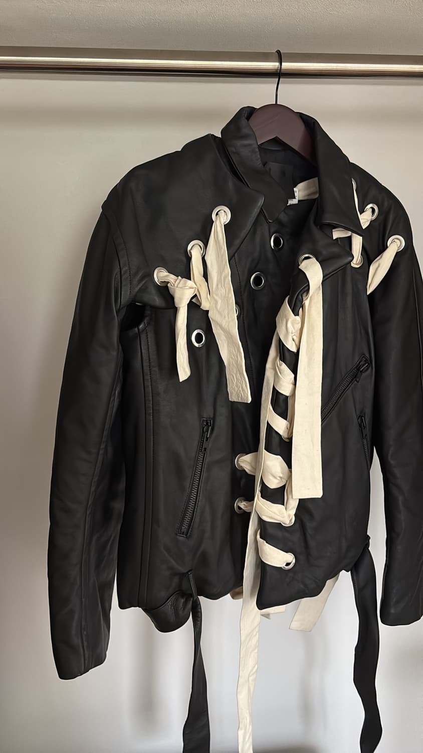 AW2016 Eylets Leather Jacket 상품이미지6