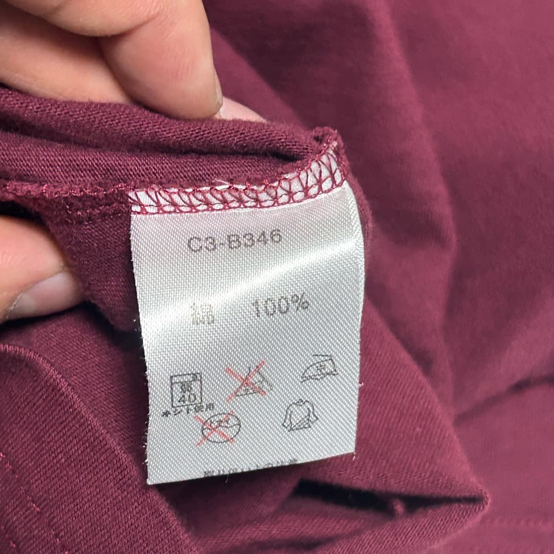 Bape x Champion 희귀 버건디 레터링 반팔티 상품이미지4