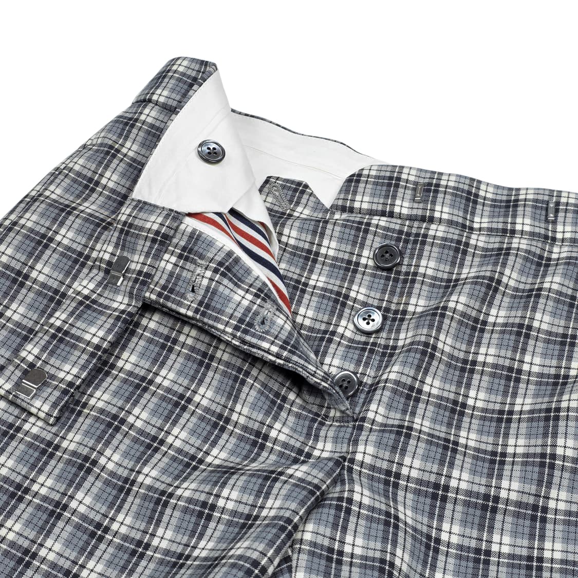 톰브라운 여성 체크 울 팬츠 상품이미지3