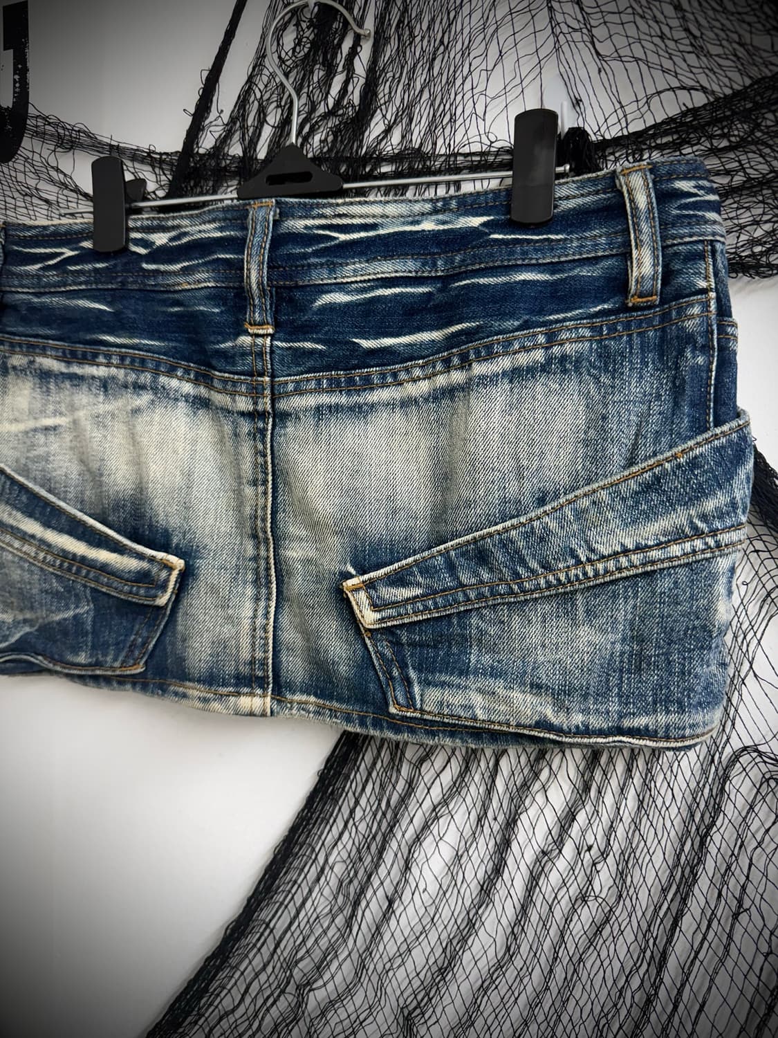 Pocket detail denim mini skirt 상품이미지5