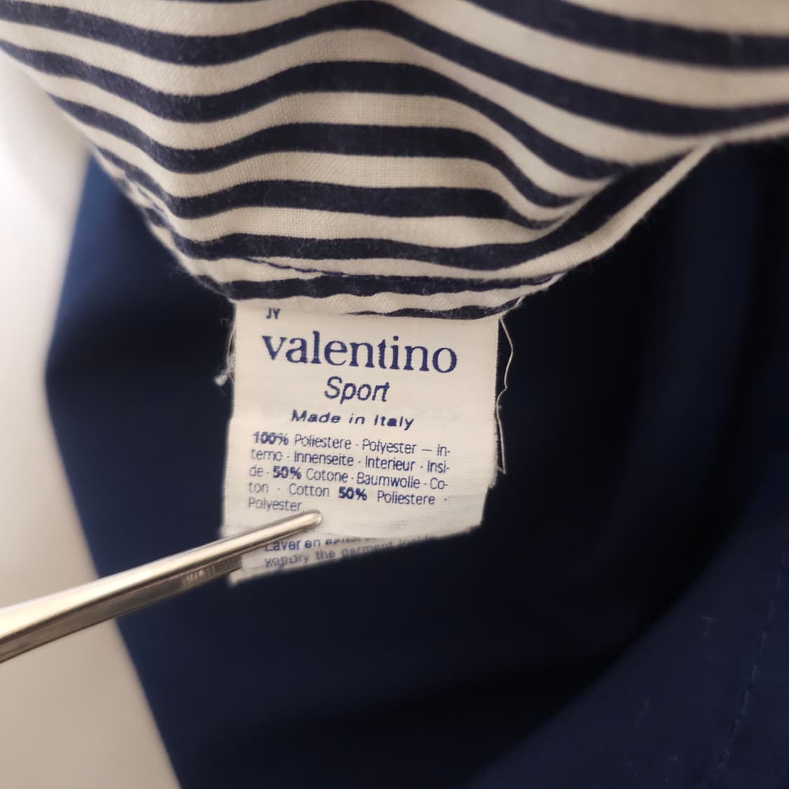 발렌티노 90's 블루종 자켓 상품이미지4