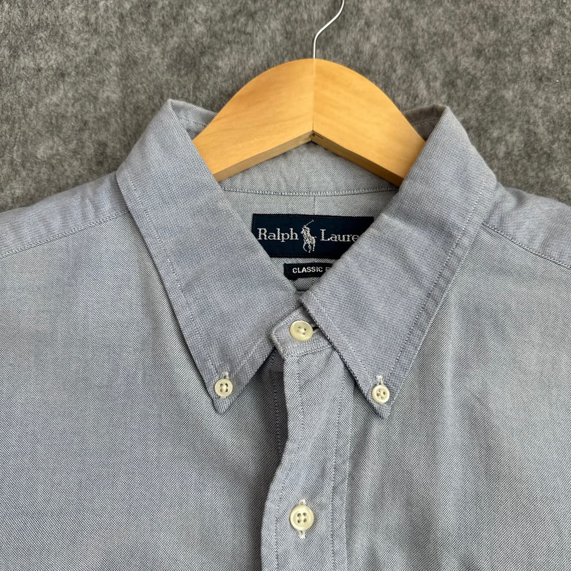 폴로 랄프로렌 클래식핏 멀티포니 자수 옥스퍼드 반팔 셔츠 블루 XL  상품이미지3