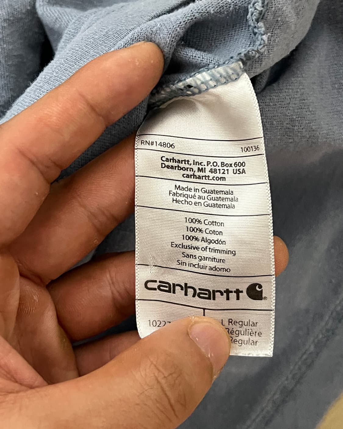 Carhartt Dogs Longsleeve (Skyblue , L)

 상품이미지5