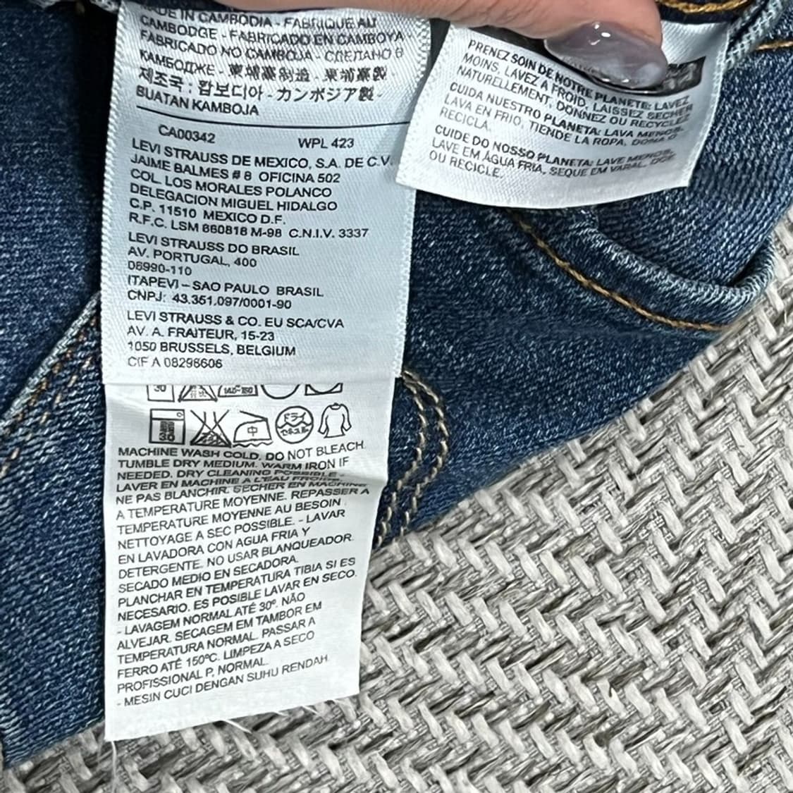 리바이스 슬림핏 데님팬츠 v0941 상품이미지7