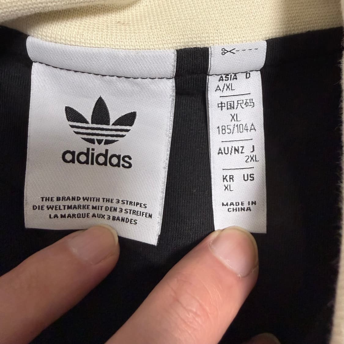 아디다스 베켄바우어 와플 져지 XL 블랙 베이지 상품이미지3