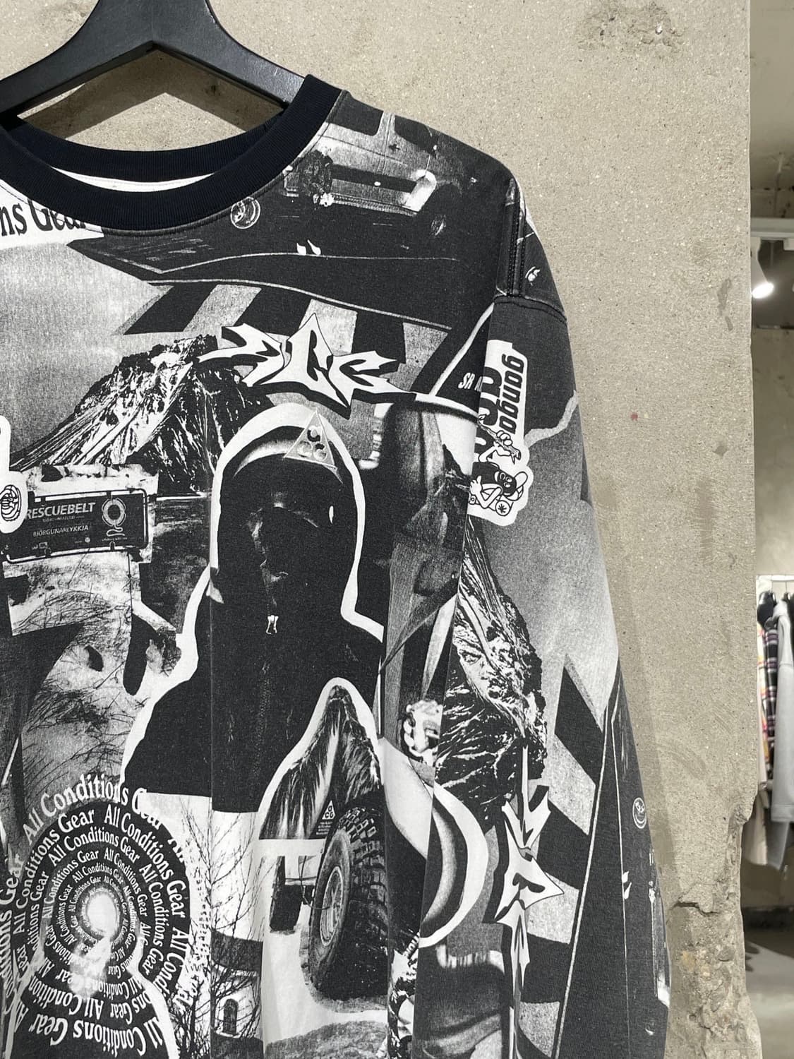 나이키 acg 블랙 글레이셔 크루넥 롱 슬리브 상품이미지3