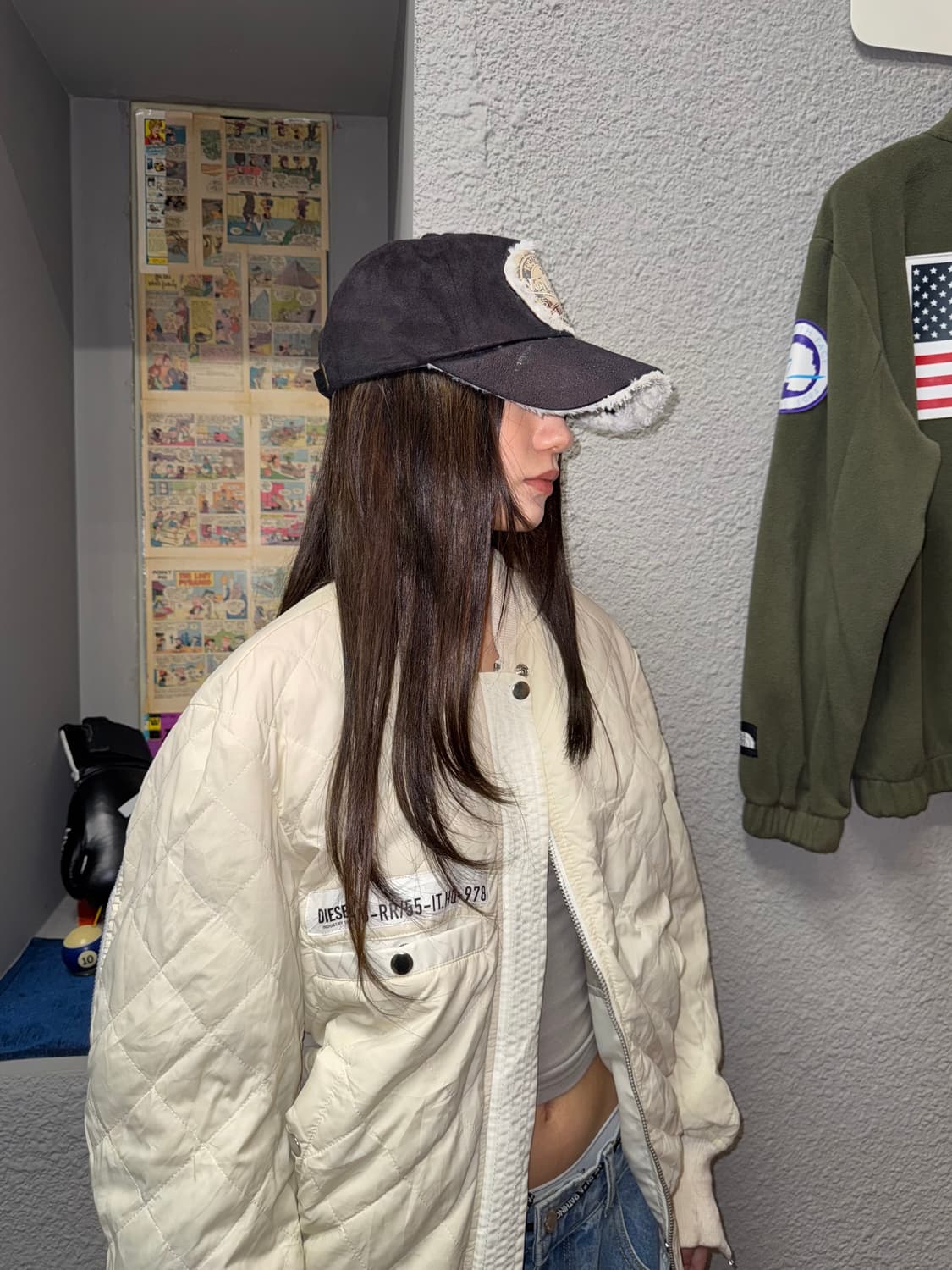 VonDutch 본더치 블랙 무스탕 볼캡 상품이미지9