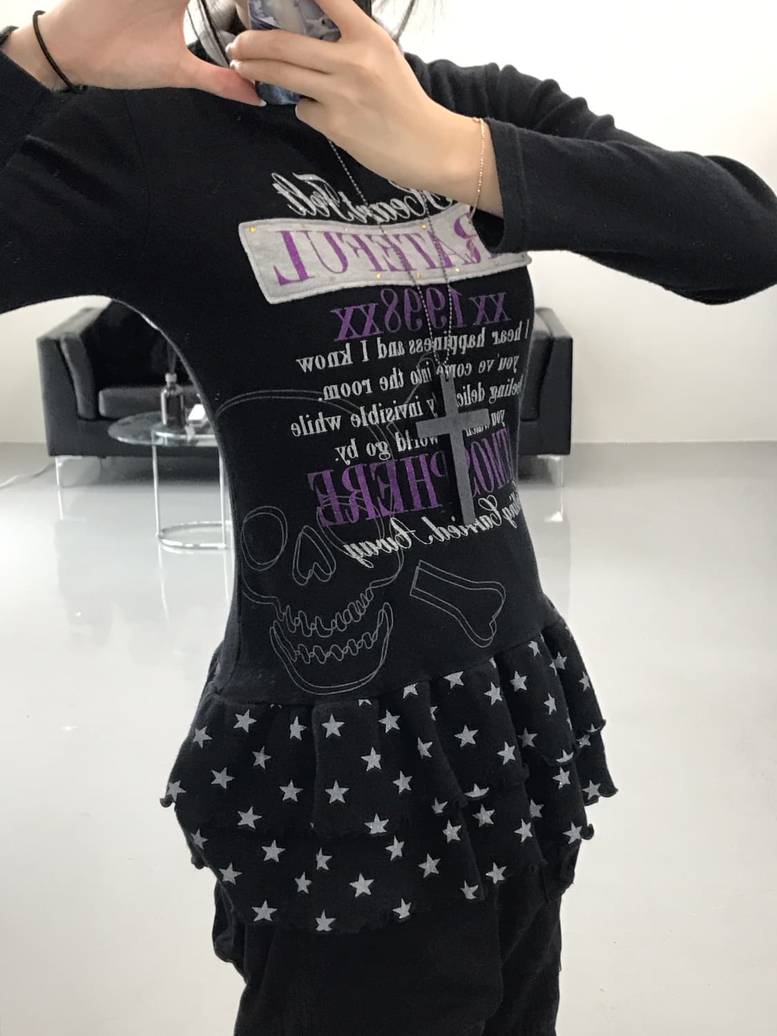 Jpn Y2k Star Graphic Mini Onepiece 상품이미지4