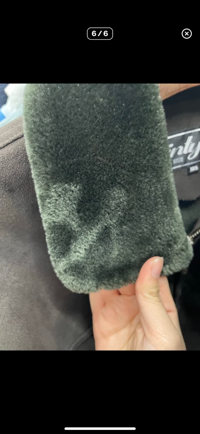 빈티지 브라운 퍼 카라 무스탕 자켓 A3211 상품이미지6