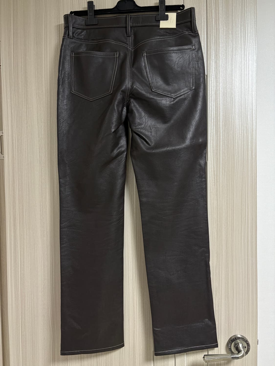 세퍼(sefr) 브라운 가죽바지 상품이미지3