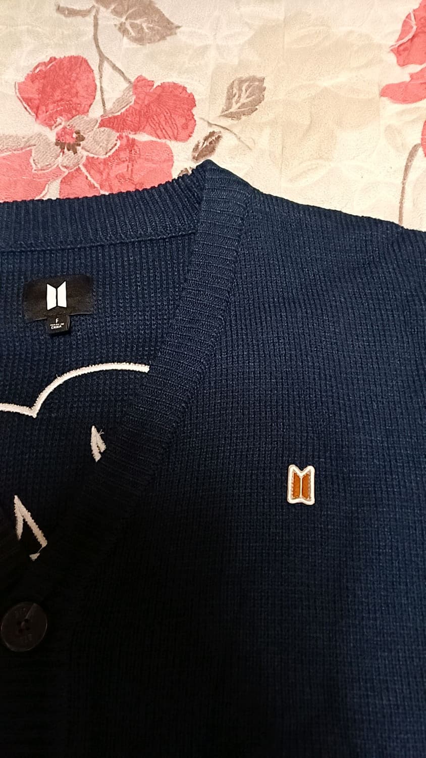 BTS 오버핏 DNA 롱가디건 Free 가슴68 기장80 상품이미지6