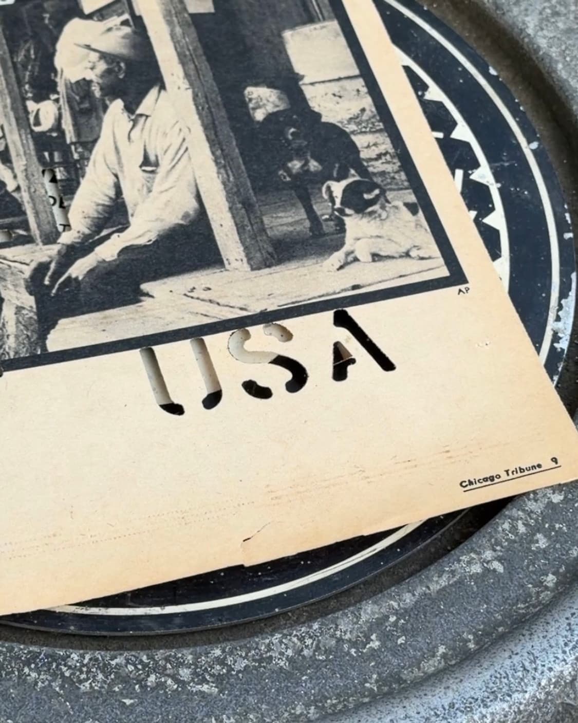 빈티지 소품 USA Marsch 스텐실 머신 상품이미지5