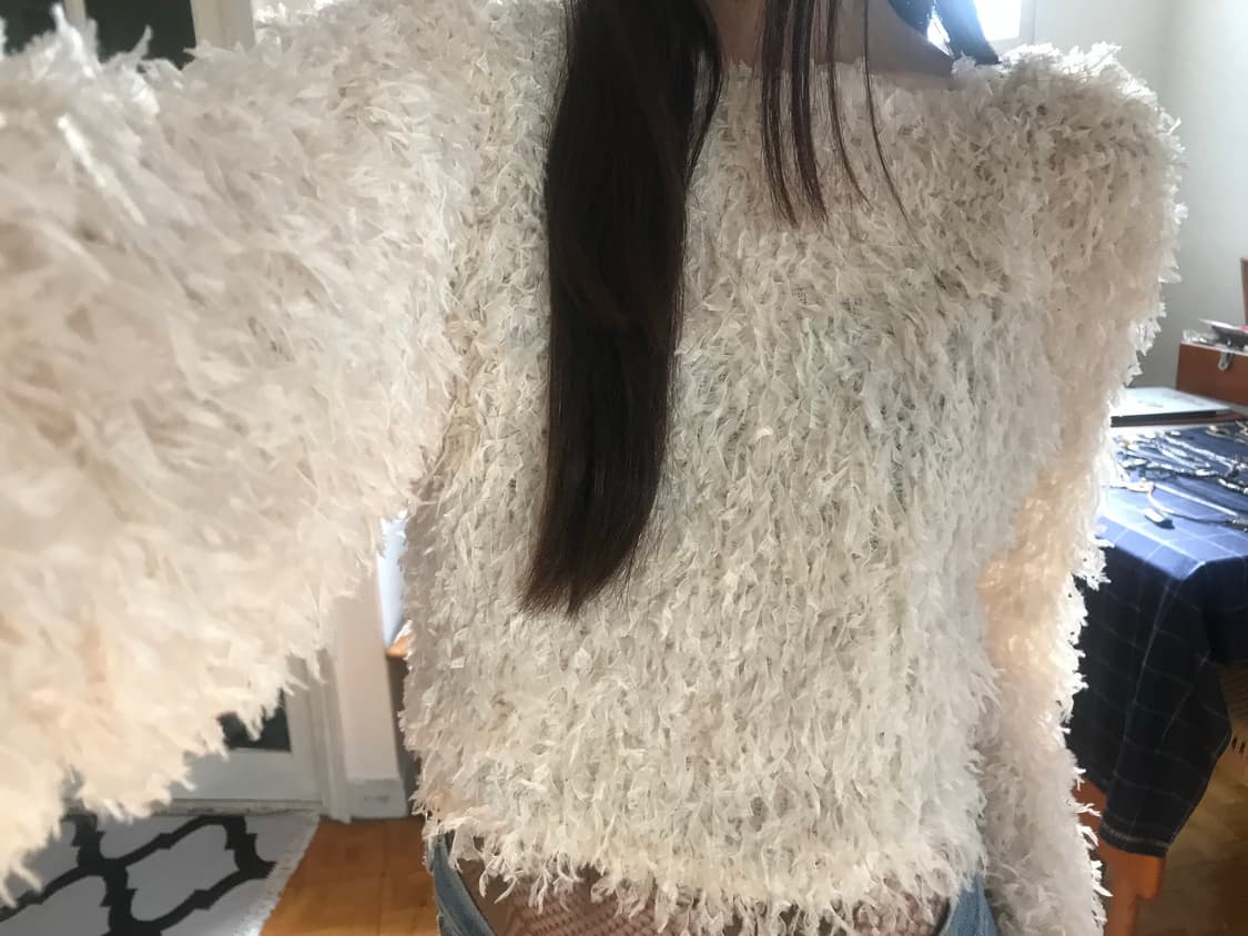 vintage ivory fur knit 상품이미지7