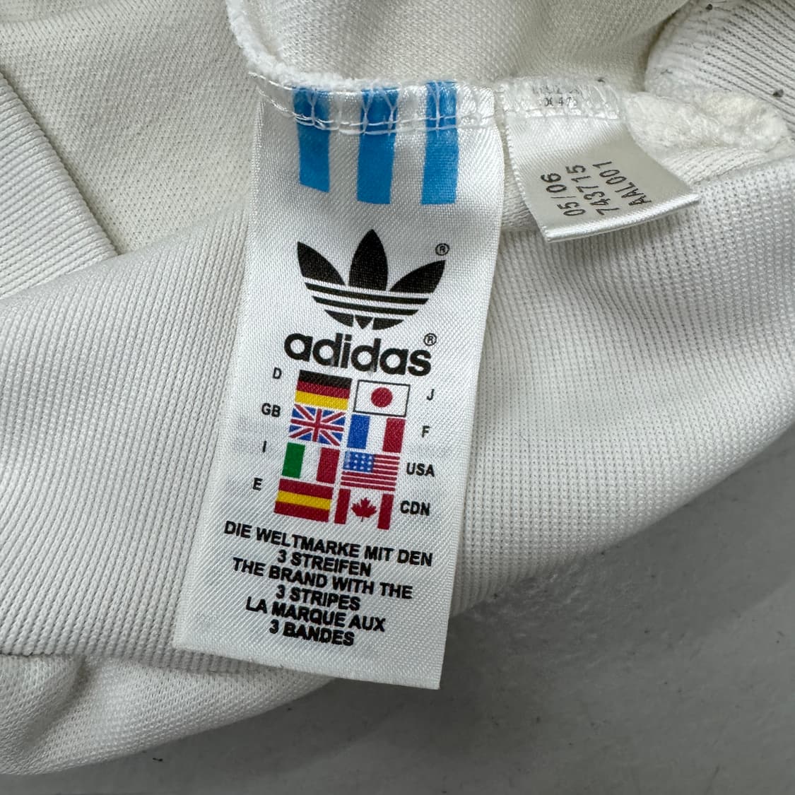 아디다스 파이어버드 삼선 화이트 후드 트랙탑 져지 상품이미지6