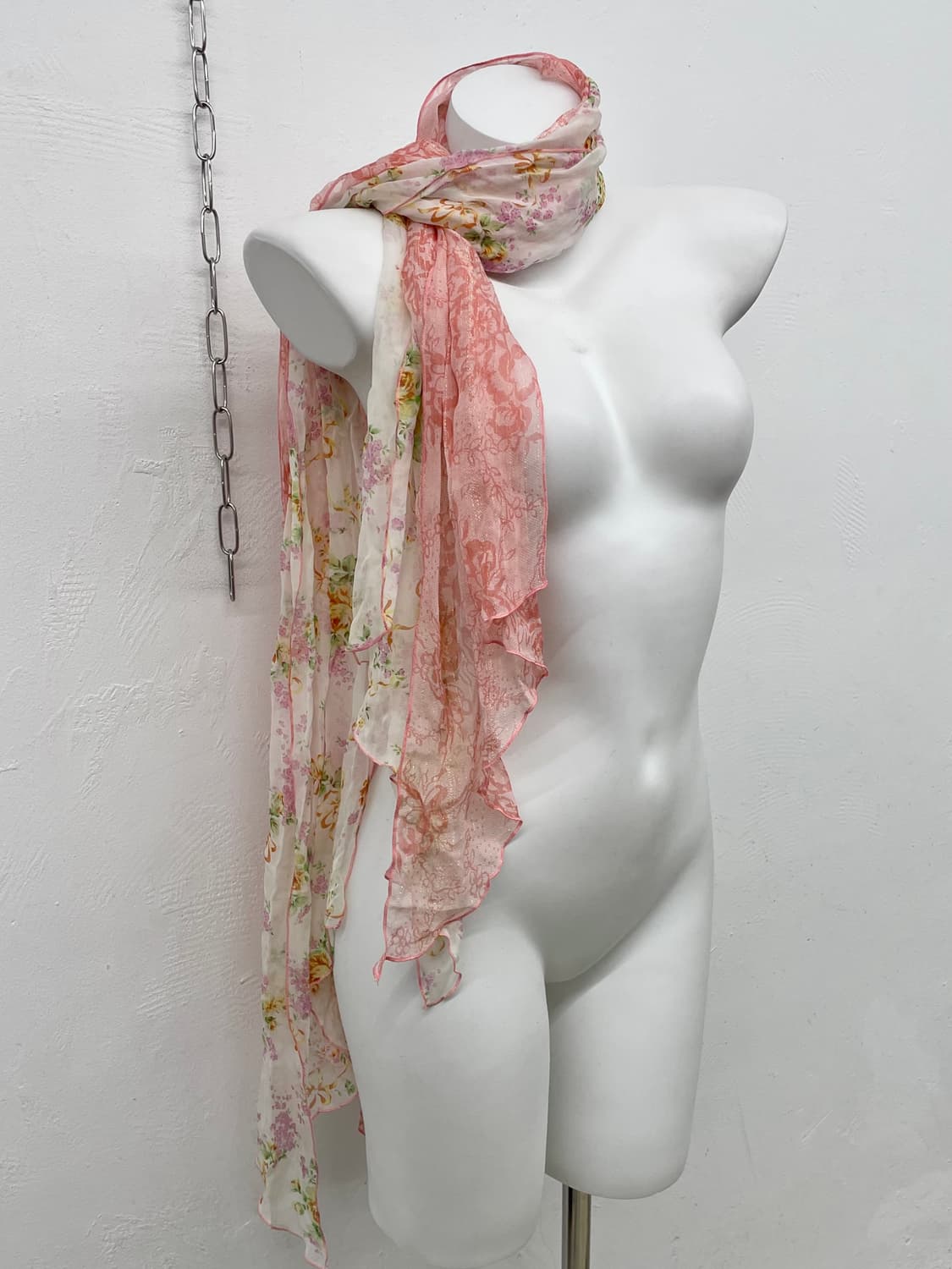 플로럴 핑크 페어리 머플러  상품이미지3