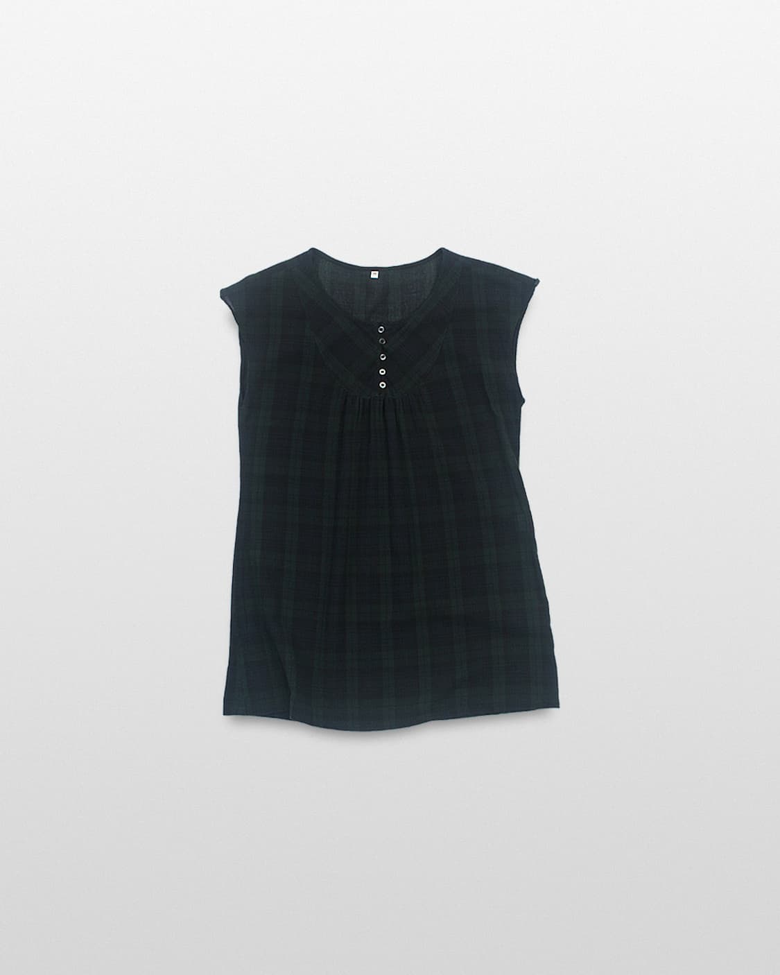 UNKNOWN Black Watch Sleeveless Blouse (J 상품이미지1