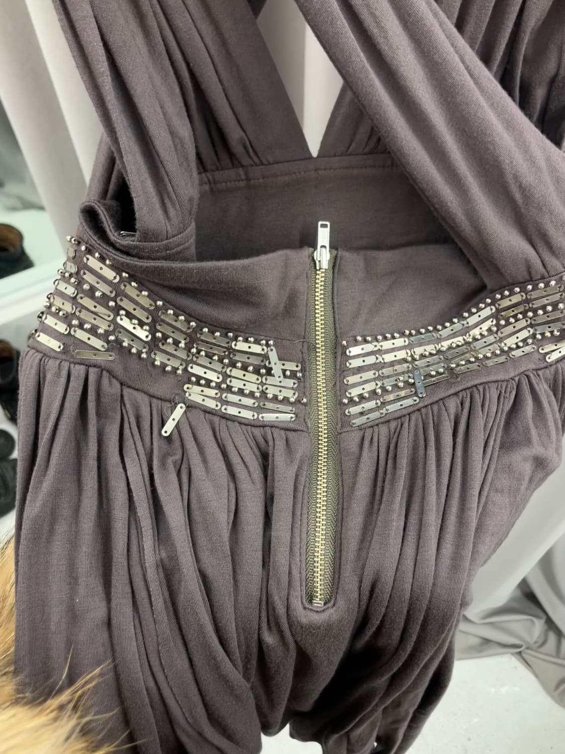 소프트 플리츠 비즈 드레스 상품이미지5