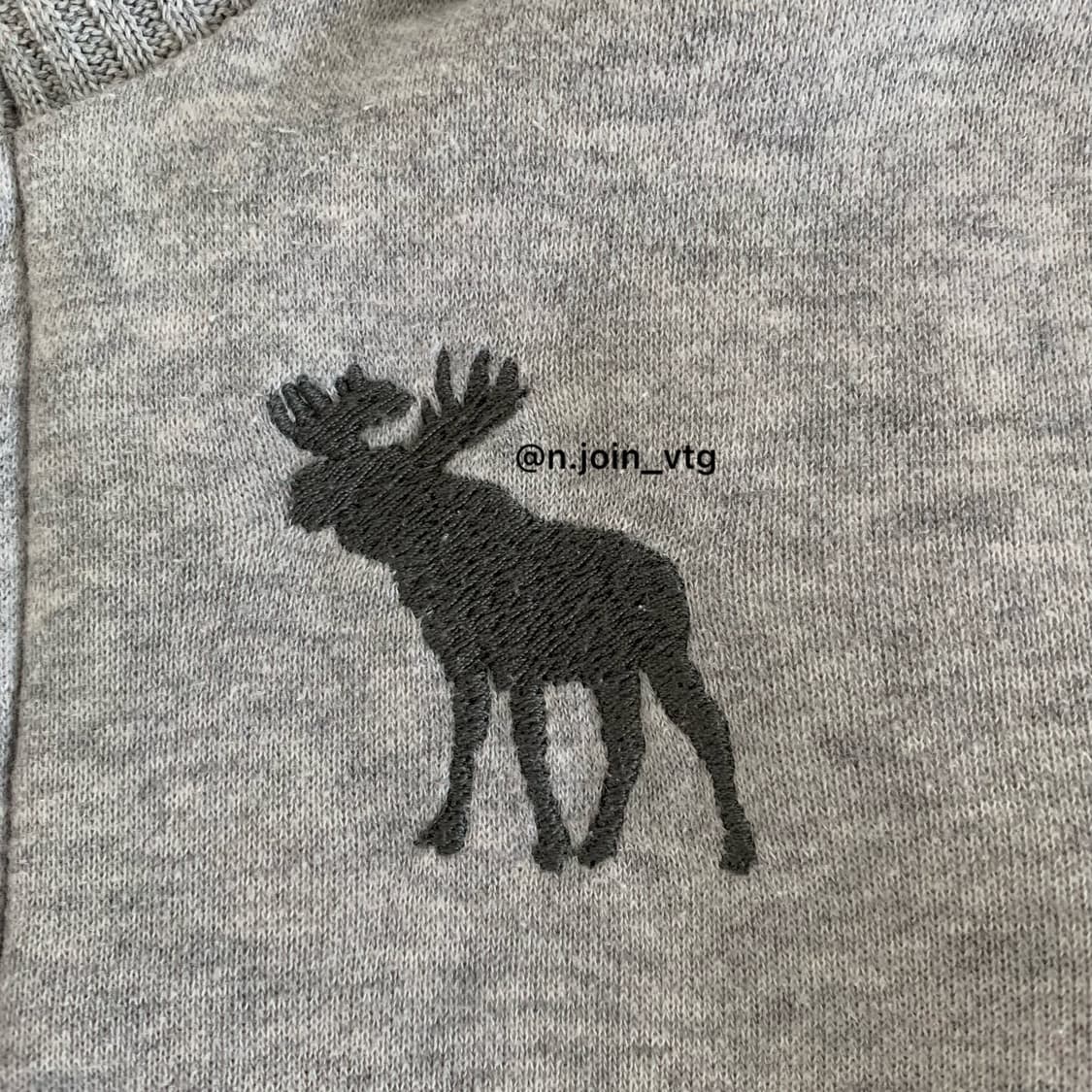 아베크롬비 그레이 울프죠 양털 코튼 져지 상품이미지4