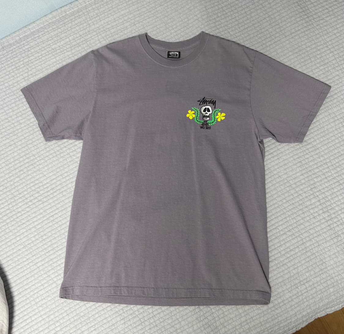 스투시 스컬 크레스트 티셔츠 모브 상품이미지2