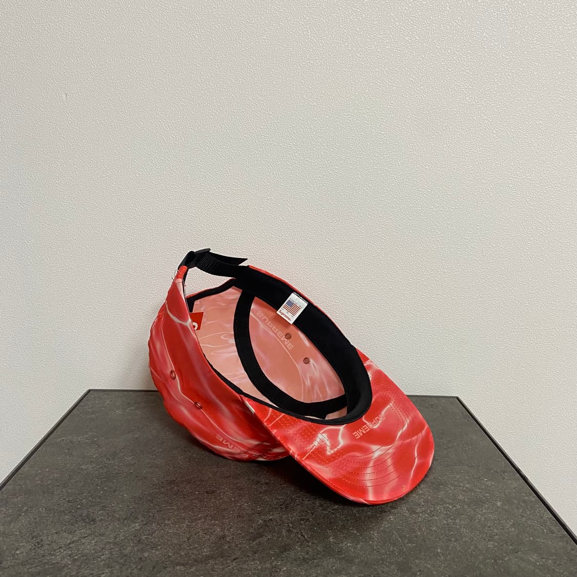 (OS) 슈프림 박스로고 캠프캡 모자 웨이브 레드 상품이미지7