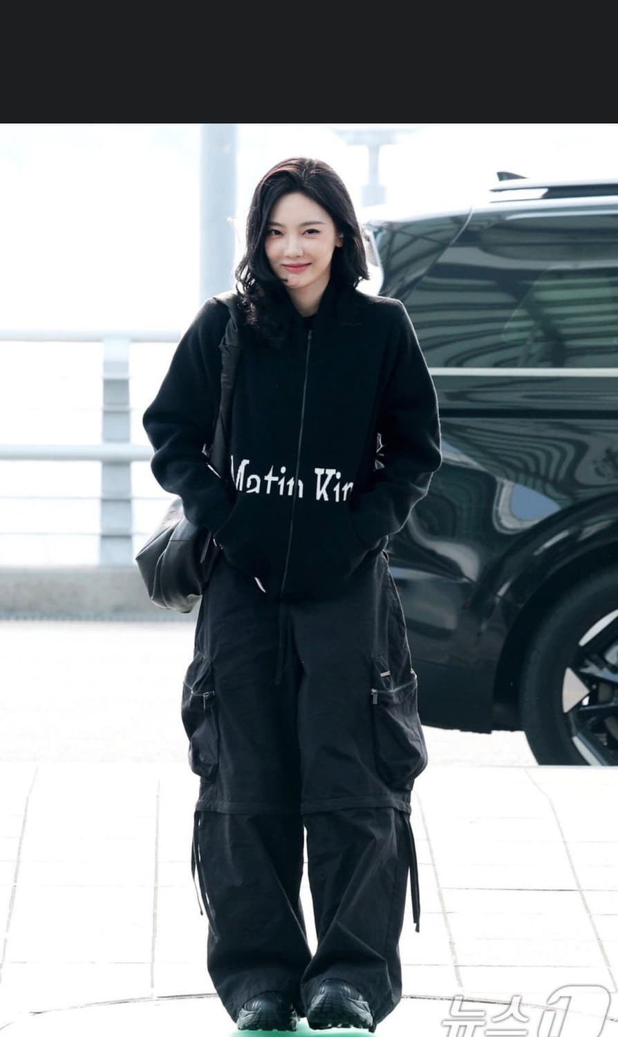 Matin kim 스펠 포인트 니트집업 상품이미지2