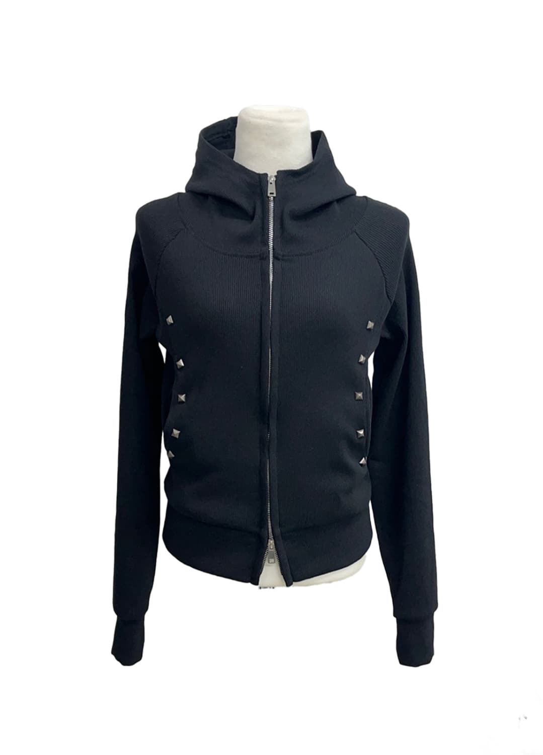 하몽 y2k 블랙 후드집업 상품이미지1