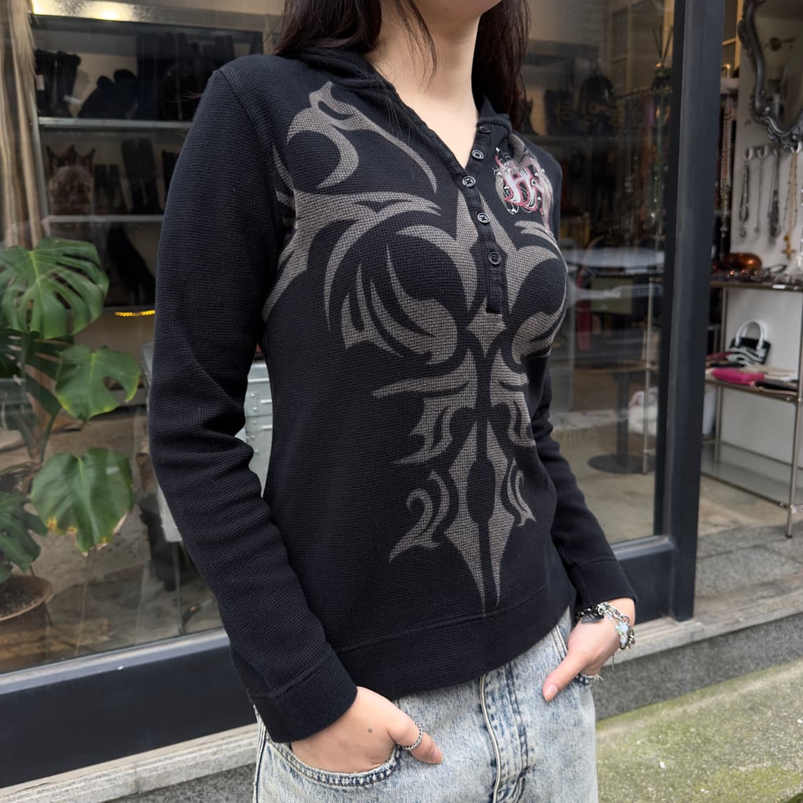 2000s 할리데이비슨 네오 트라이벌 크로스 긴팔 상품이미지6