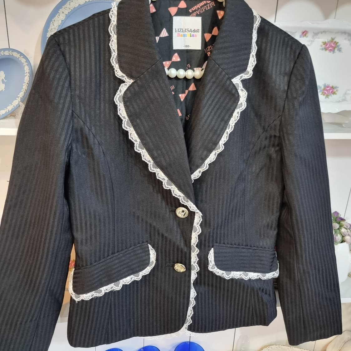 LIZLISAdoll 레이스 블랙 자켓 상품이미지3