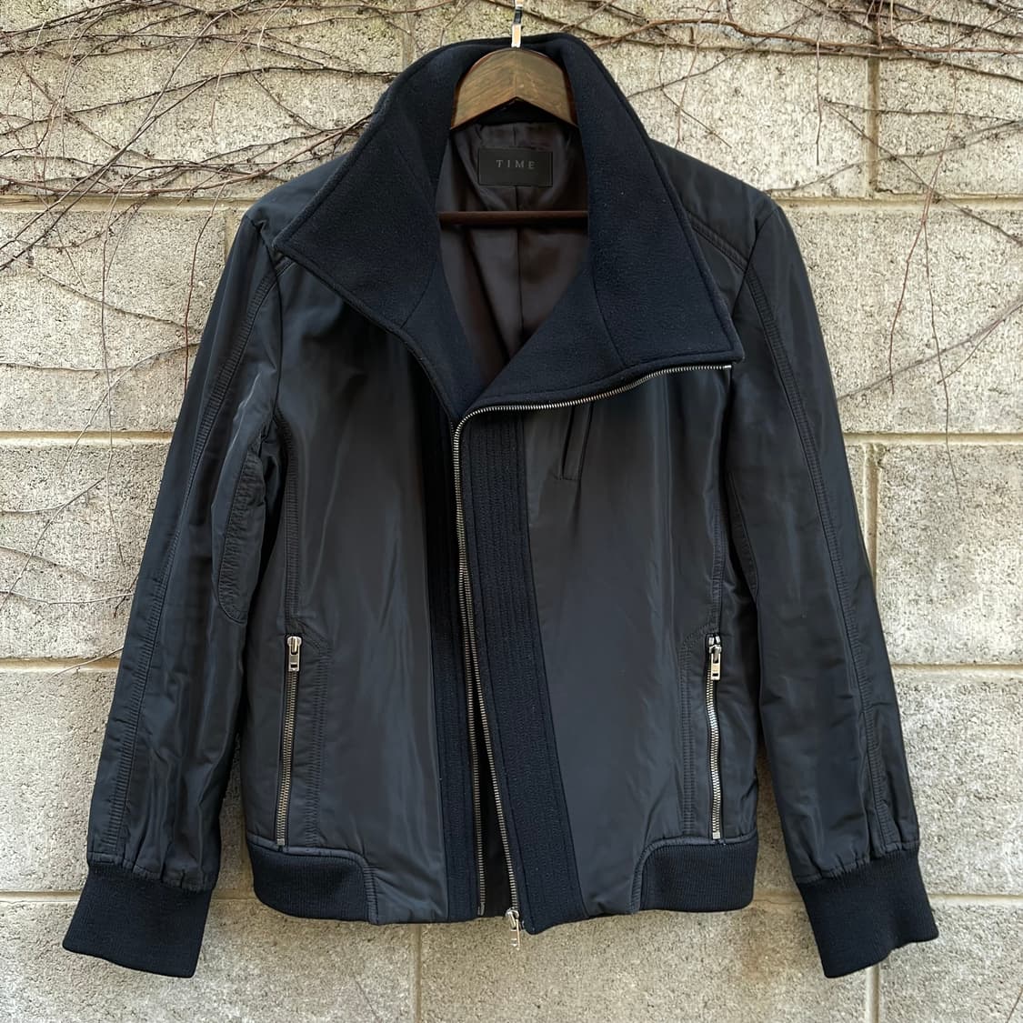 [100] Time Homme 캐시미어 하이넥 블랙 자겟 상품이미지3