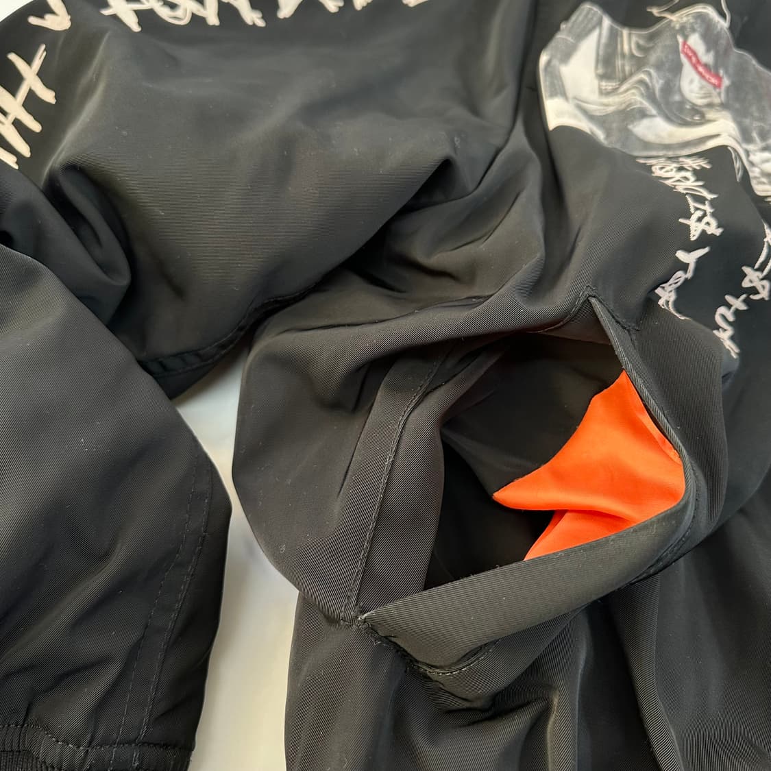 M 아임낫어휴먼비잉 블랙 오버핏 MA1 항공점퍼 상품이미지4