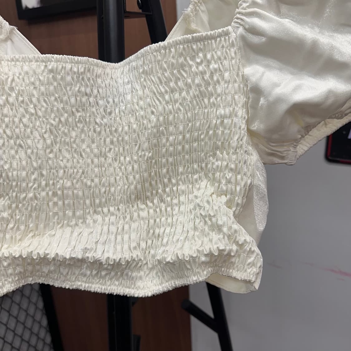 Ivory Big Ribbon Off-Shoulder Top  상품이미지5
