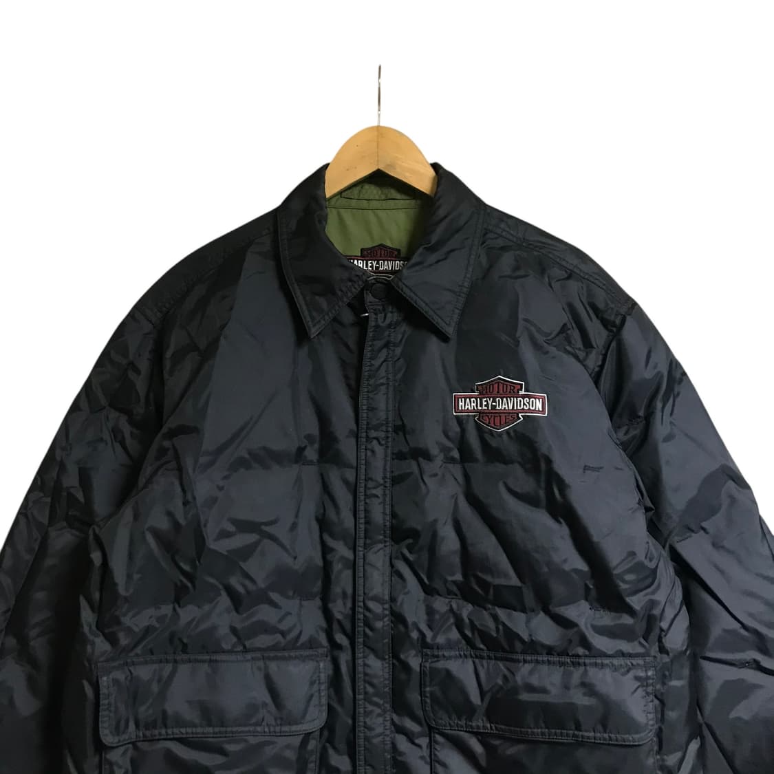 할리데이비슨 90s 레트로 양면 리버시블 자켓(검정 상태가 안좋아서 단면 상품이미지4