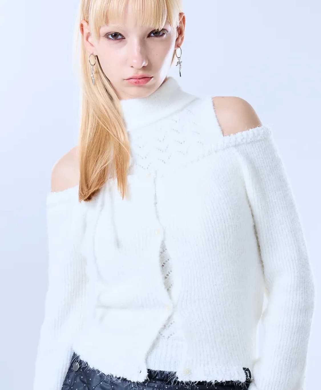 러브이즈트루 레이어드 가디건 (장원영 착용) 상품이미지2