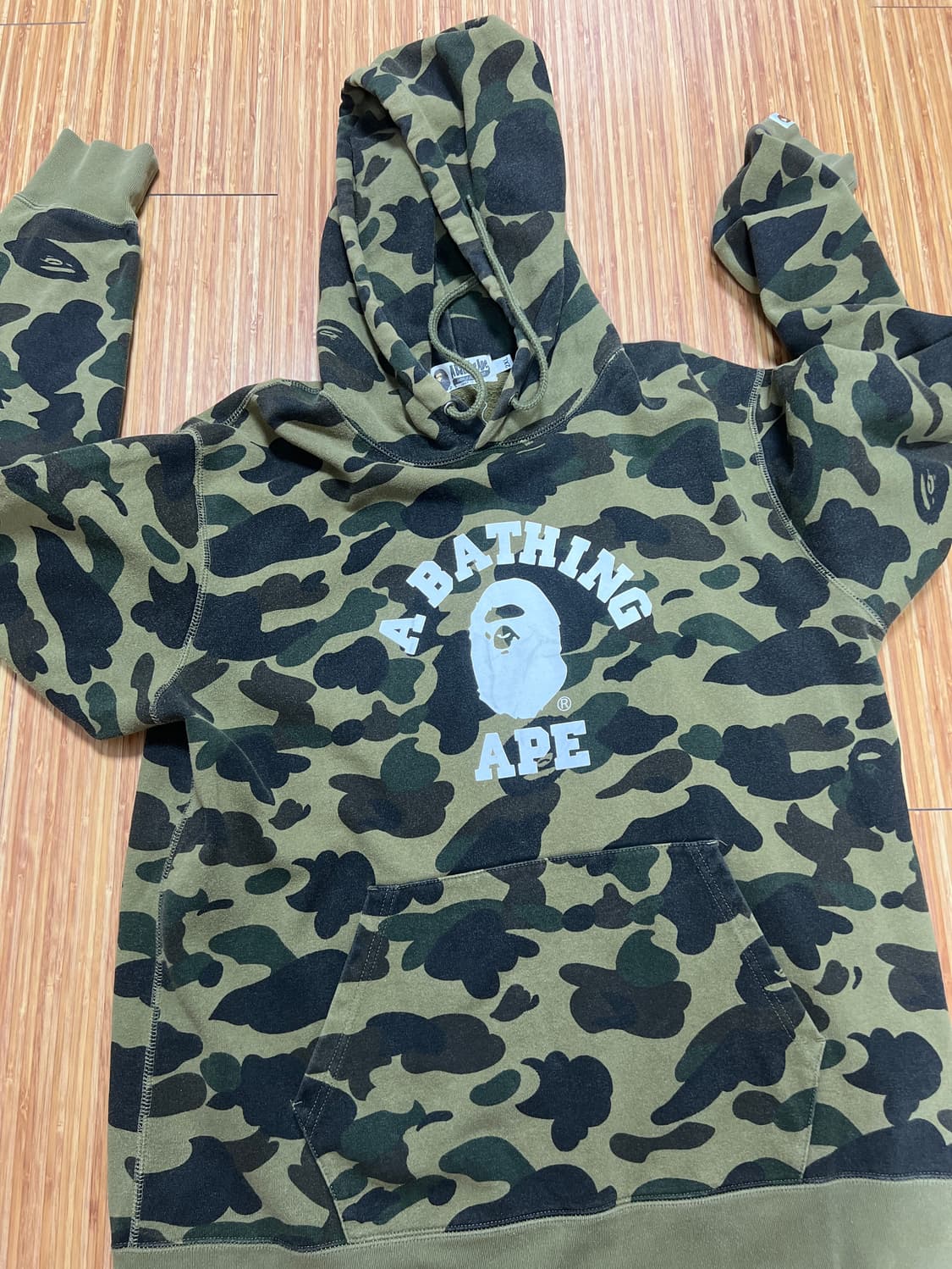 베이프 녹계 후드티 2xl 상품이미지1