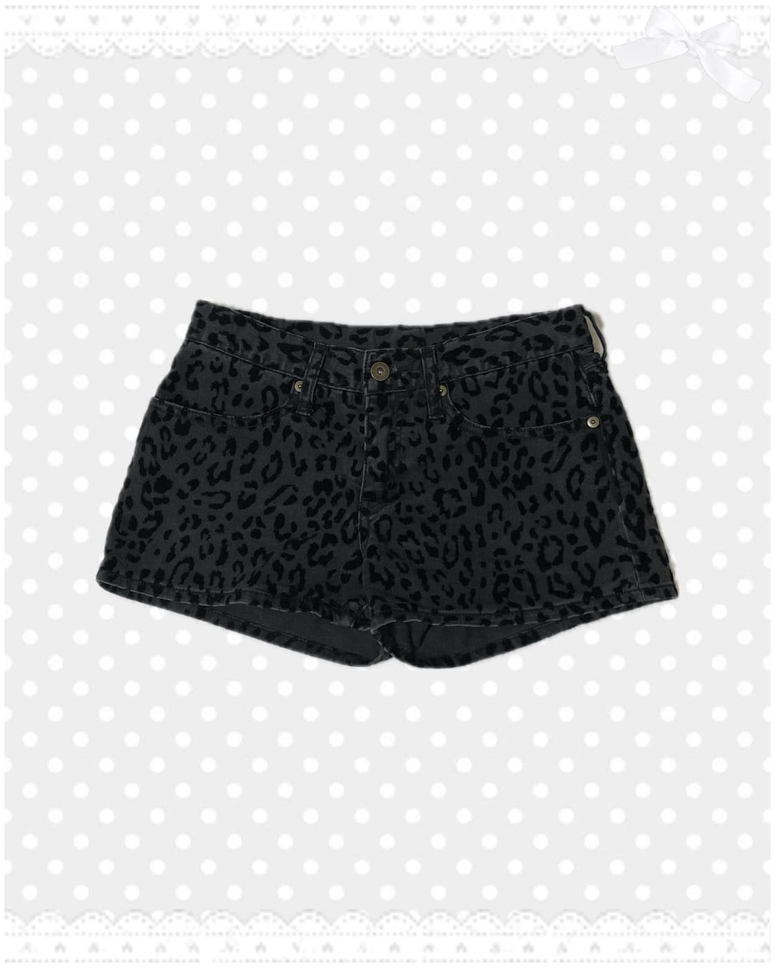 빈티지 오네갸루 호피 숏팬츠 상품이미지1