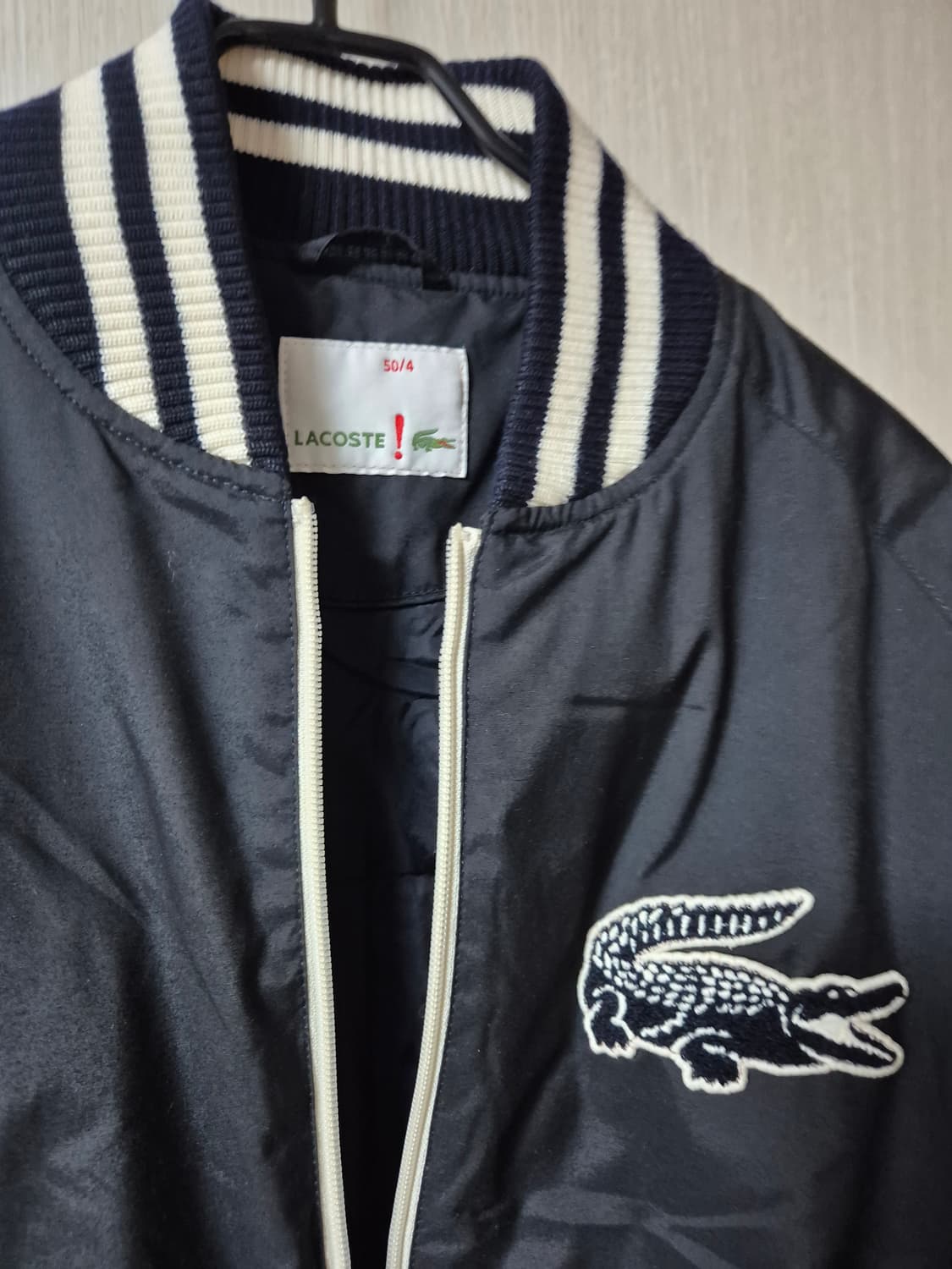 라코스테 빅크록 누빔 점퍼 블루종 야구점퍼 50 상품이미지4