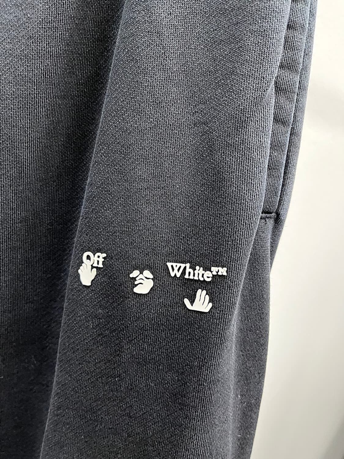 30) 오프화이트 블랙 스웻팬츠 상품이미지2