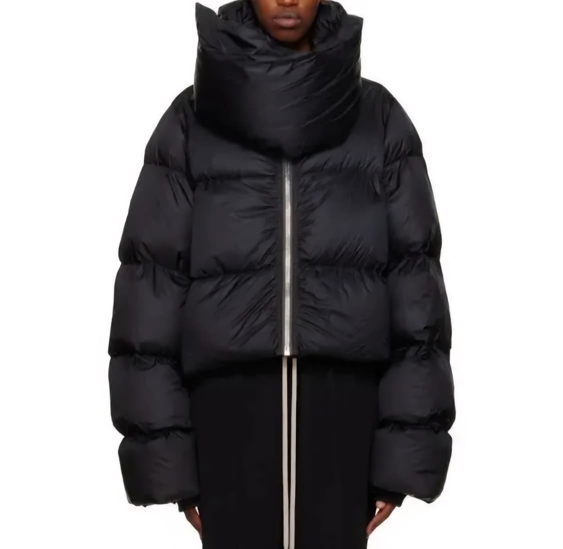 릭오웬스 퍼넬 넥 패딩 구스 다운 푸퍼 봄버 상품이미지1