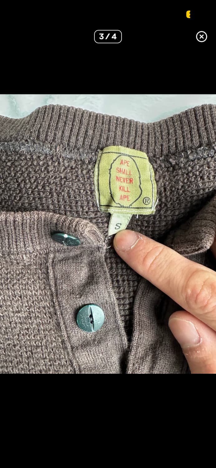 베이프 og 맨투맨 헨리넥 (매물 없음) (개희귀) (개급처) 상품이미지3