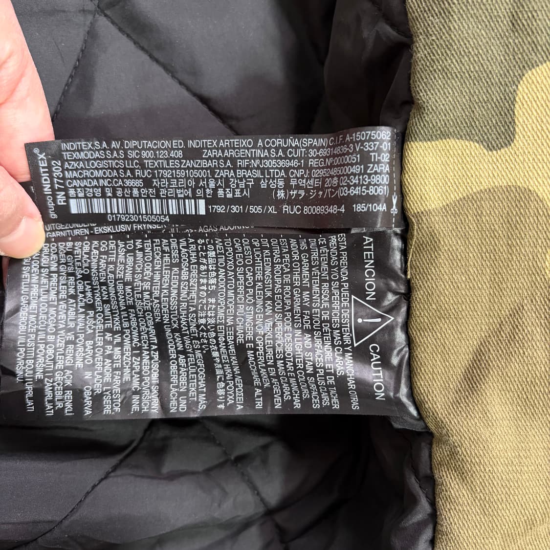 자라 카모 밀리터리 후드 자켓(XL) 상품이미지6