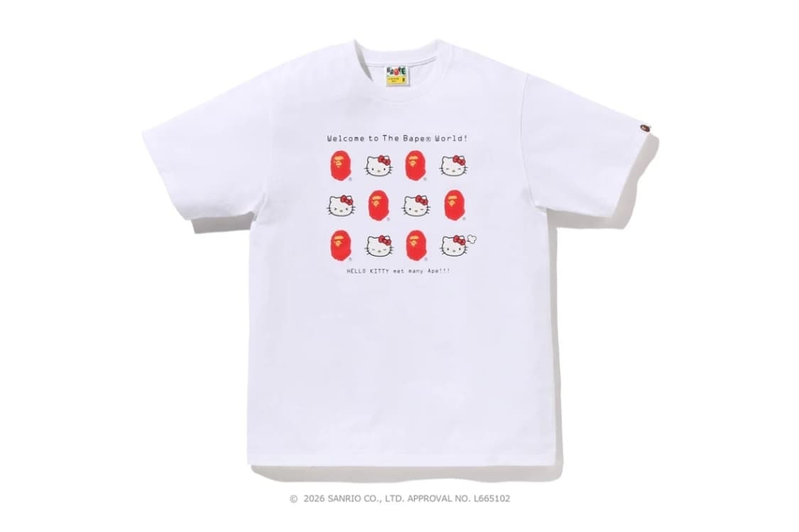 베이프 정품 S 산리오 콜라보 헬로 키티 티 상품이미지1