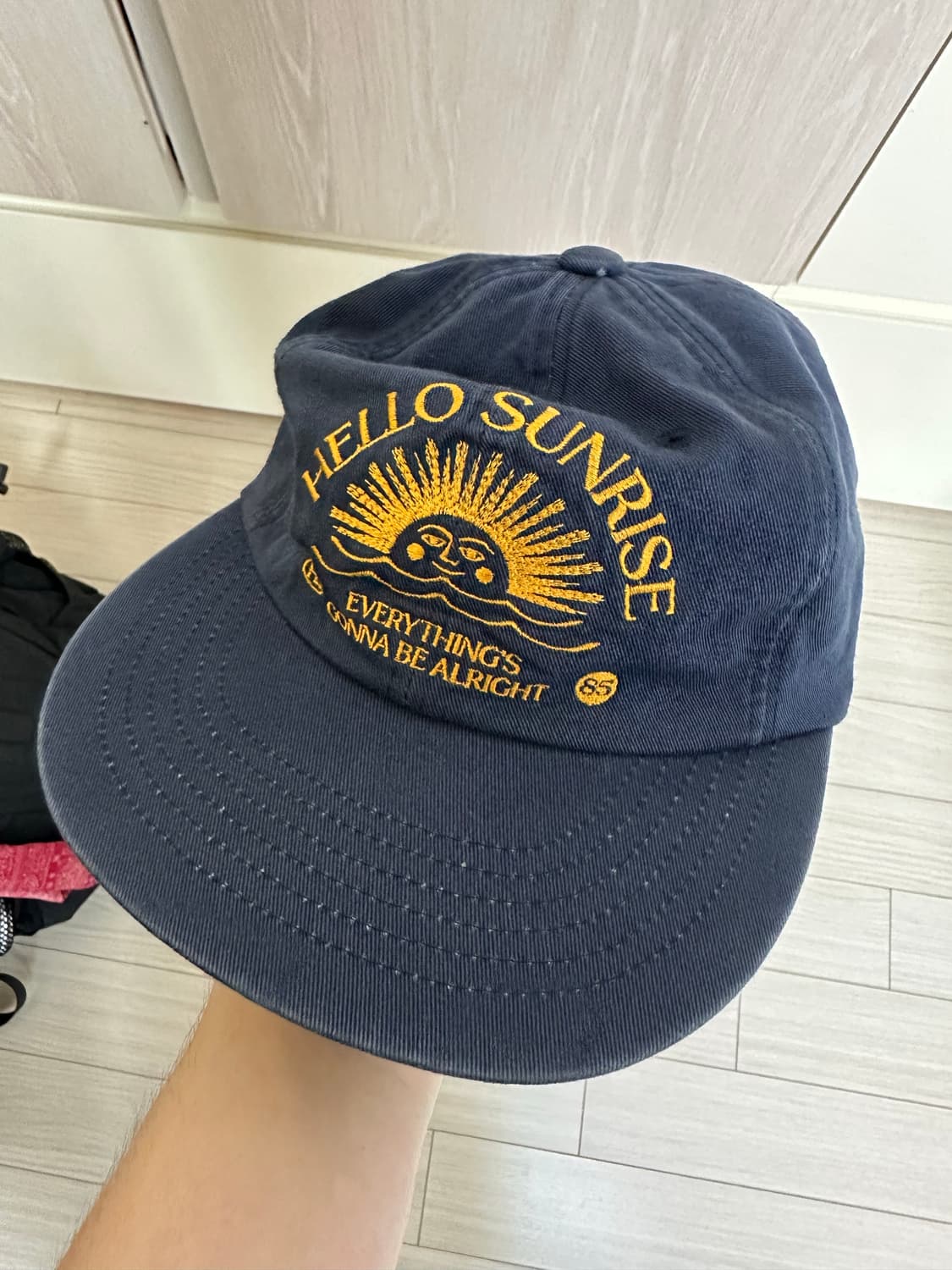 Washed HS Arch Logo 6Panel Cap_Navy/Oran 상품이미지2